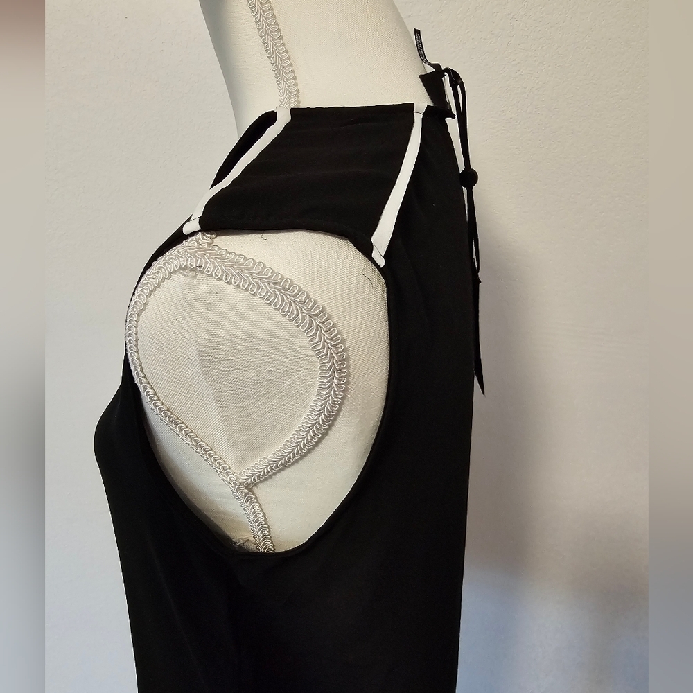 DKNY Black and White Trim Sleeveless Blouse Women's Size Small NWT - Picture 10 of 12